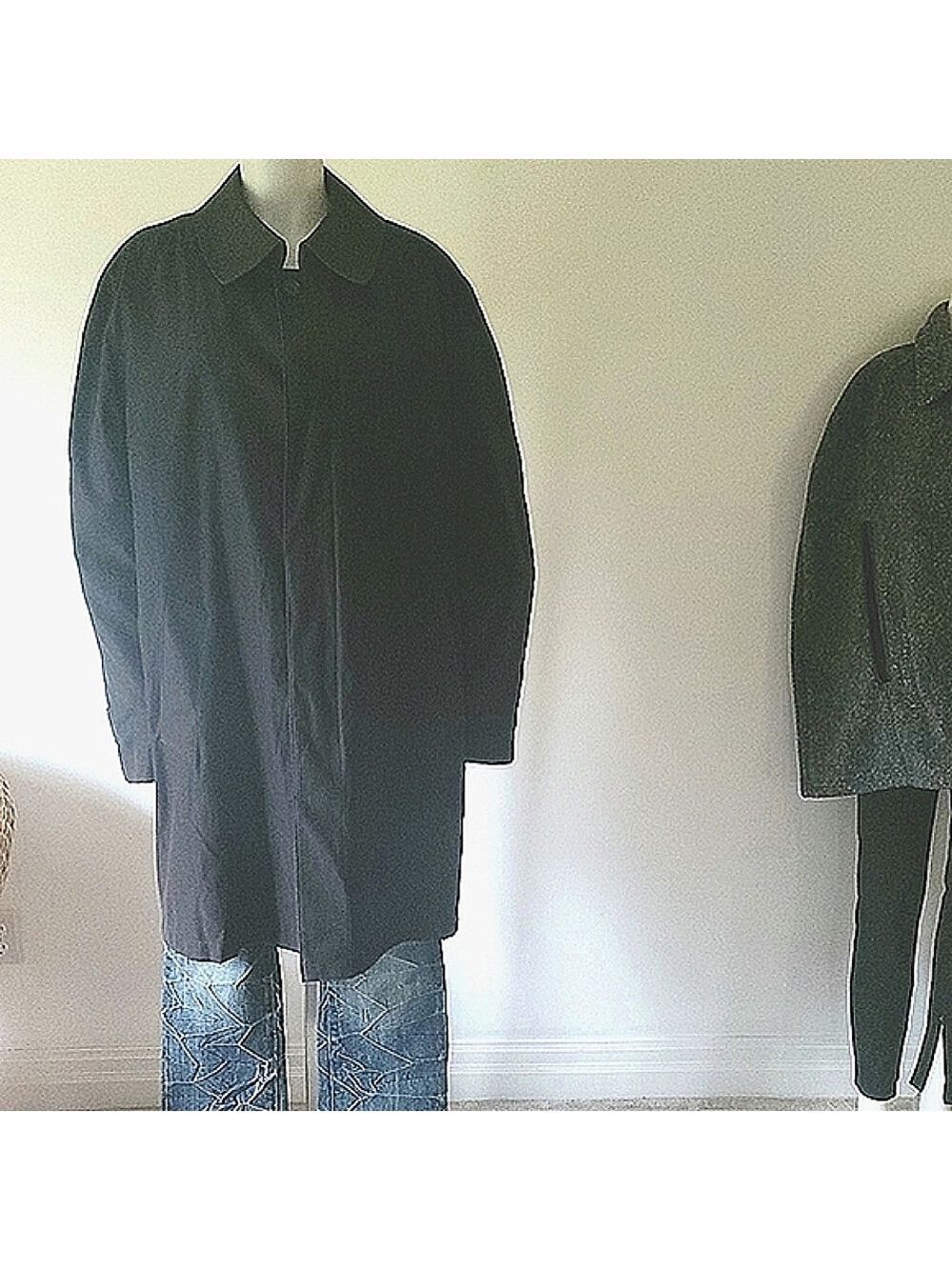 London Fog Women's Double-Layer Long Trench Coat Size 44 Regular